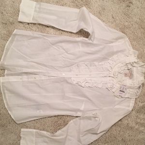 J.C crew white blouse